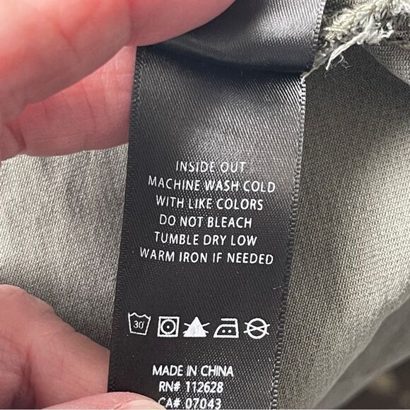 Max Jeans Olive Drape Front Jacket with Wrap Tie, Size XS - Picture 9 of 12